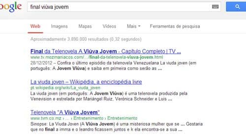 Primeiro Lugar no Google viuva-jovem-tv-moz