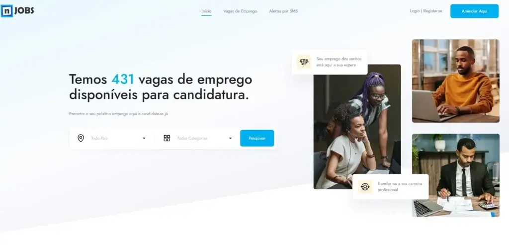 nJOBS - O terceiro melhor website de emprego moçambicano nJOBS é a terceira melhor alternativa ao MMO em Moçambique